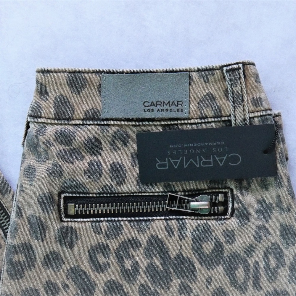 NWT Carmar Leopard Print Skinny Jeans - Picture 4 of 7